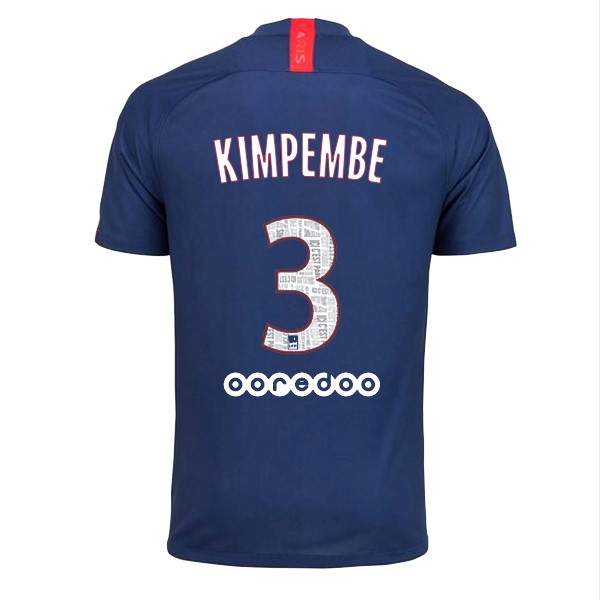 Camiseta Paris Saint Germain NO.3 Kimpembe Replica Primera Ropa 2019/20 Azul